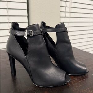 Micheal Kors Elegant Black Women's Heeled Ankle Boots